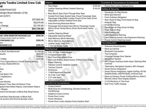 New 2026 Toyota Tundra Limited AWD/4WD image 16
