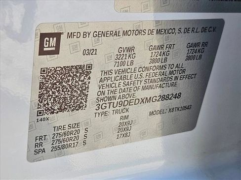 Used 2021 GMC Sierra 1500 SLT w/ SLT Premium Plus Package AWD/4WD image 23
