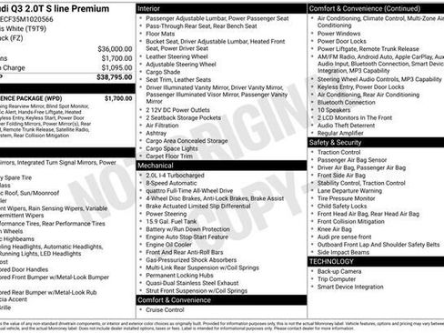 Used 2021 Audi Q3 2.0T Premium w/ Convenience Package AWD/4WD image 6