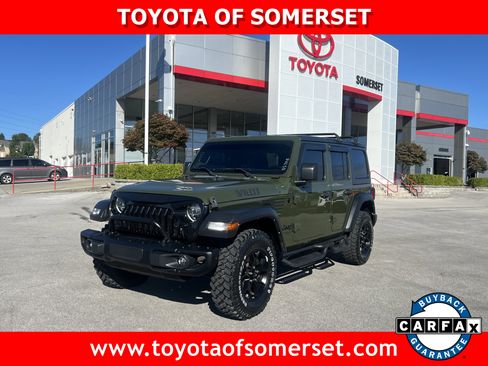 Used 2021 Jeep Wrangler Unlimited Willys image 1