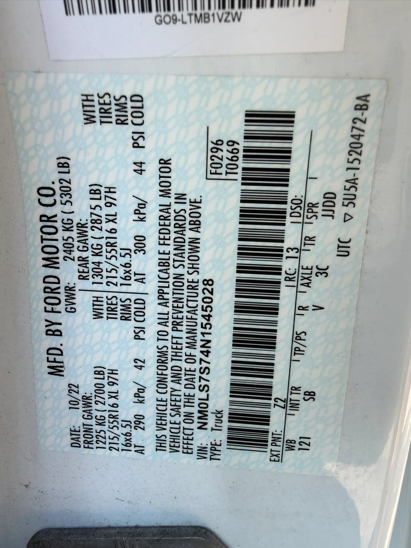 Used 2022 Ford Transit Connect XL w/ CNG/LPG Engine Prep Package FWD image 33
