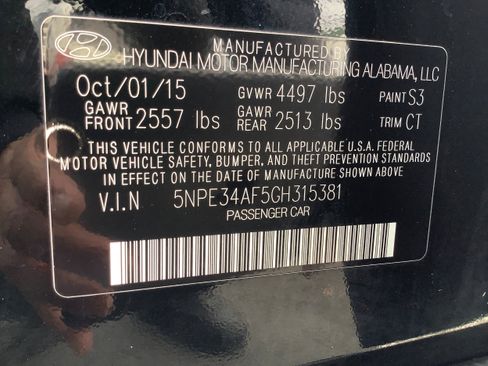 Used 2016 Hyundai Sonata Limited w/ Option Group 04 FWD image 30