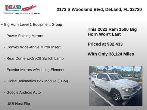 Used 2022 RAM 1500 Big Horn AWD/4WD image 13