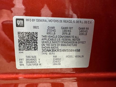 Used 2021 Chevrolet Blazer RS w/ Enhanced Convenience Package image 30