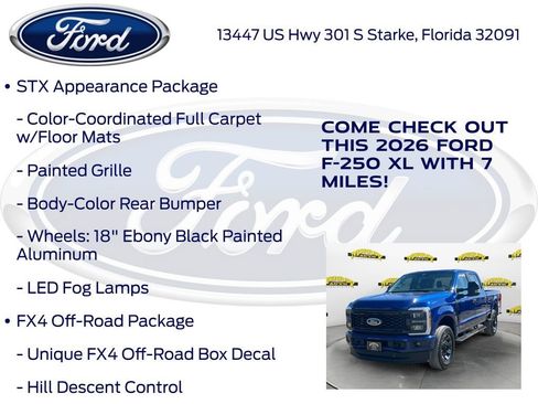 New 2026 Ford F250 XL w/ STX Appearance Package image 15
