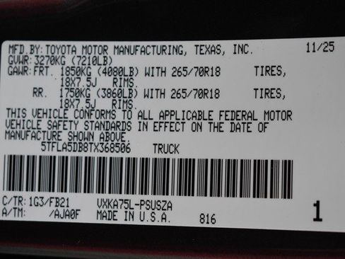 New 2026 Toyota Tundra SR5 image 15