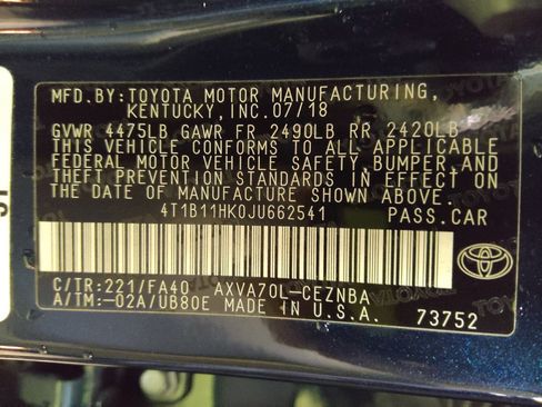 Used 2018 Toyota Camry LE image 33