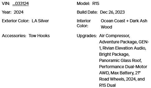 Used 2024 Rivian R1S Adventure Dual AWD/4WD image 38