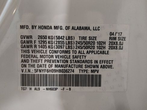 Used 2017 Honda Pilot Elite image 33