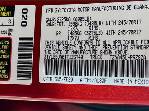 New 2026 Toyota Tacoma SR5 AWD/4WD image 25