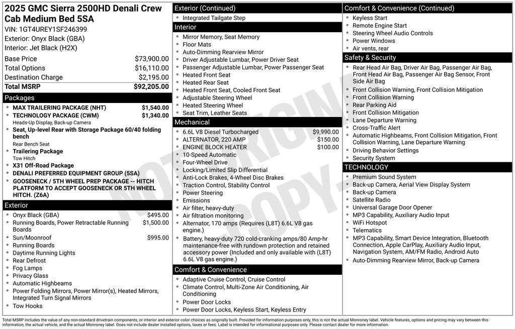 Used 2025 GMC Sierra 2500 Denali w/ Max Trailering Package AWD/4WD image 26