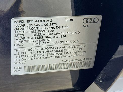 Used 2018 Audi Q5 2.0T Premium Plus w/ Premium Plus Package AWD/4WD image 12