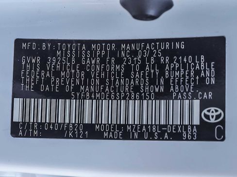 Certified 2025 Toyota Corolla LE image 29