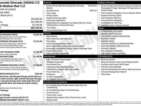 New 2025 Chevrolet Silverado 2500 LTZ w/ Trail Boss Package AWD/4WD image 47