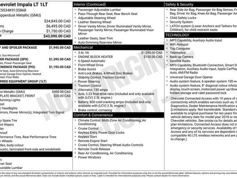 Certified 2019 Chevrolet Impala LT w/ Sunroof and Spoiler Package FWD image 33