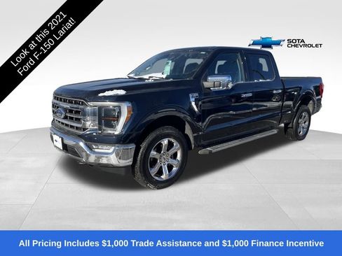 Used 2021 Ford F150 Lariat w/ Equipment Group 502A High image 1