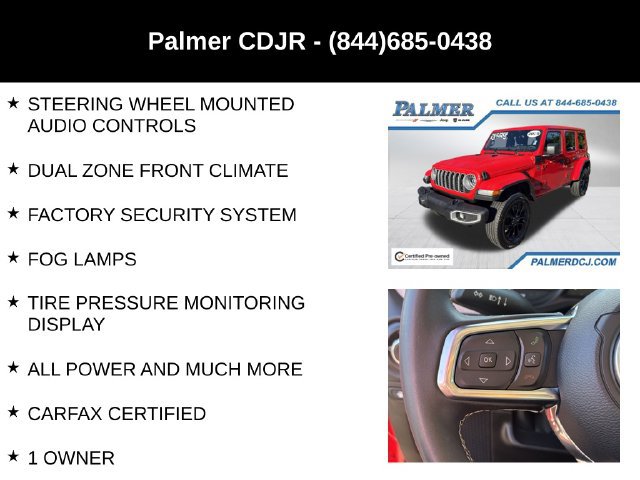Certified 2025 Jeep Wrangler Unlimited Sahara w/ Safety Group AWD/4WD image 24