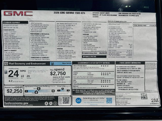 New 2026 GMC Sierra 1500 AT4 w/ AT4 Premium Package AWD/4WD image 21