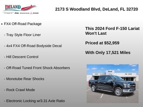 Used 2024 Ford F150 Lariat w/ Bed Utility Package AWD/4WD image 8