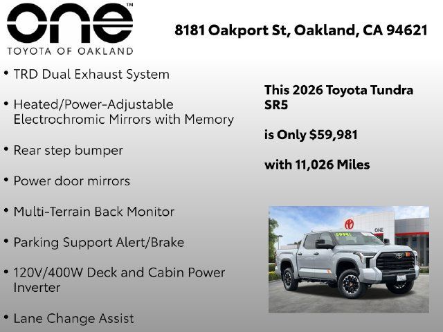 Used 2026 Toyota Tundra SR5 w/ TRD Rally Package AWD/4WD image 24