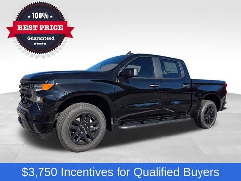 New 2026 Chevrolet Silverado 1500 Custom w/ Turbomax Blackout Package RWD image 2
