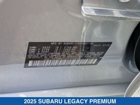 Certified 2025 Subaru Legacy Premium image 31