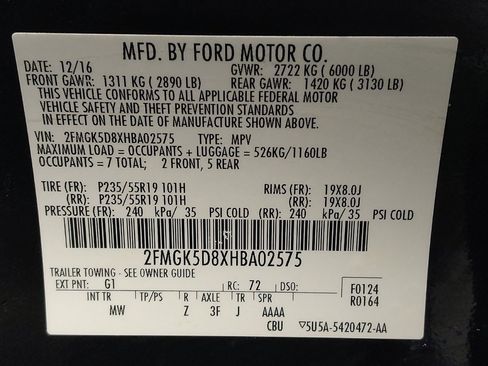 Used 2017 Ford Flex Limited FWD image 33
