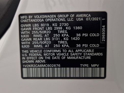 Used 2021 Volkswagen Atlas SE w/ Panoramic Sunroof Package image 11