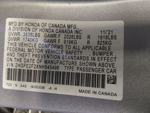 Used 2022 Honda Civic LX image 33