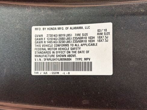 Used 2018 Honda Odyssey EX-L image 19