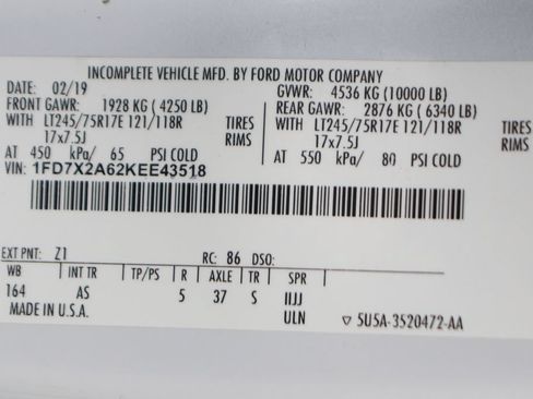 Used 2019 Ford F250 XL w/ XL Value Package RWD image 49