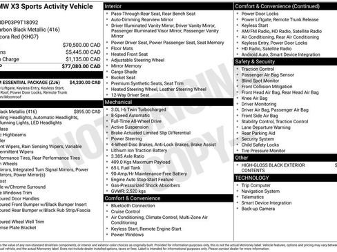 Used 2023 BMW X3 M40i AWD/4WD image 1