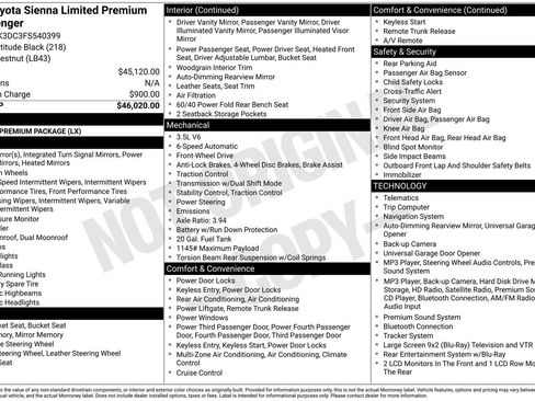 Used 2015 Toyota Sienna Limited Premium FWD image 34