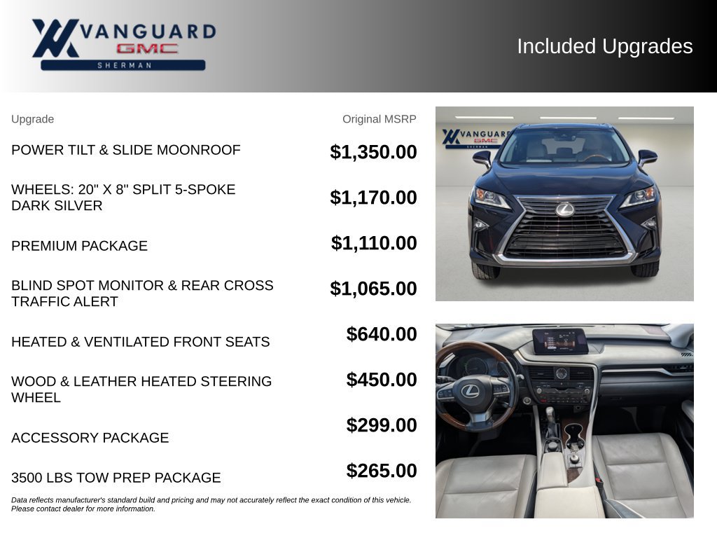 Used 2019 Lexus RX 350 FWD w/ Premium Package image 9