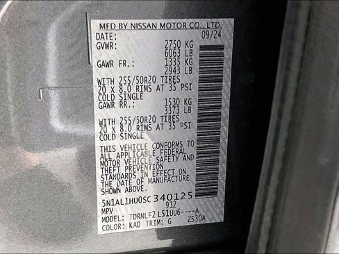 Certified 2025 INFINITI QX60 Autograph w/ Cargo Package image 45