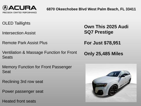 Used 2025 Audi SQ7 Prestige AWD/4WD image 14