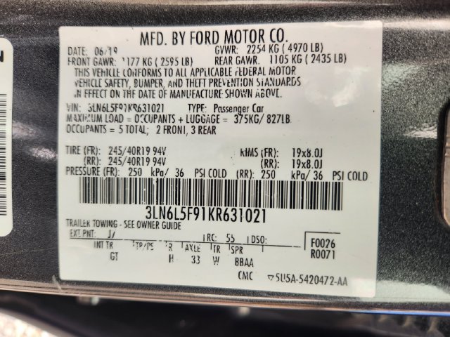 Certified 2019 Lincoln MKZ Reserve AWD/4WD image 27