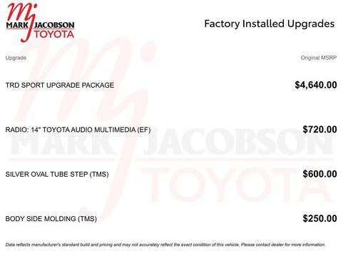 Used 2024 Toyota Tacoma TRD Sport w/ TRD Sport Upgrade Package AWD/4WD image 5