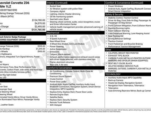 Used 2026 Chevrolet Corvette Z06 image 4