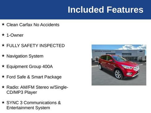 Used 2018 Ford Escape Titanium w/ Ford Safe & Smart Package AWD/4WD image 5