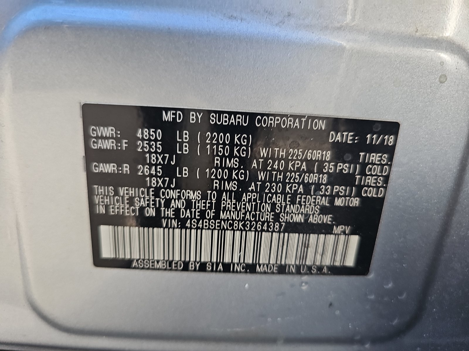 Used 2019 Subaru Outback 3.6R Limited AWD/4WD image 16