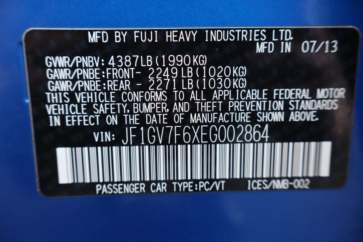 Used 2014 Subaru Impreza WRX Limited w/ Navigation System Package AWD/4WD image 46