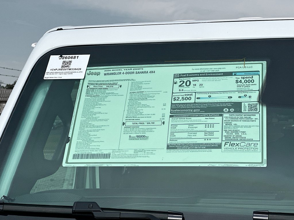 New 2026 Jeep Wrangler Unlimited Sahara AWD/4WD image 12
