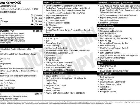 New 2026 Toyota Camry XSE w/ Premium Package image 7