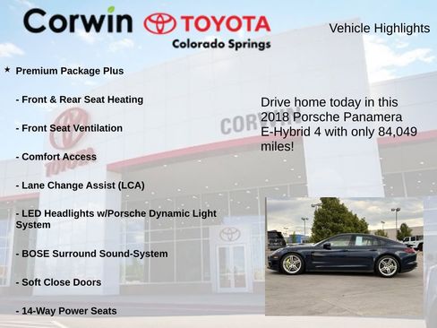 Used 2018 Porsche Panamera 4 AWD/4WD image 6