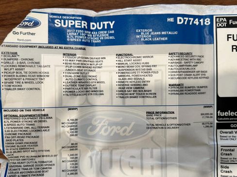 Used 2017 Ford F250 Lariat w/ Lariat Ultimate Package image 81