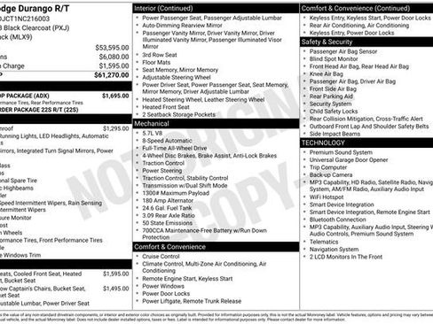 Used 2022 Dodge Durango R/T w/ Blacktop Package AWD/4WD image 1