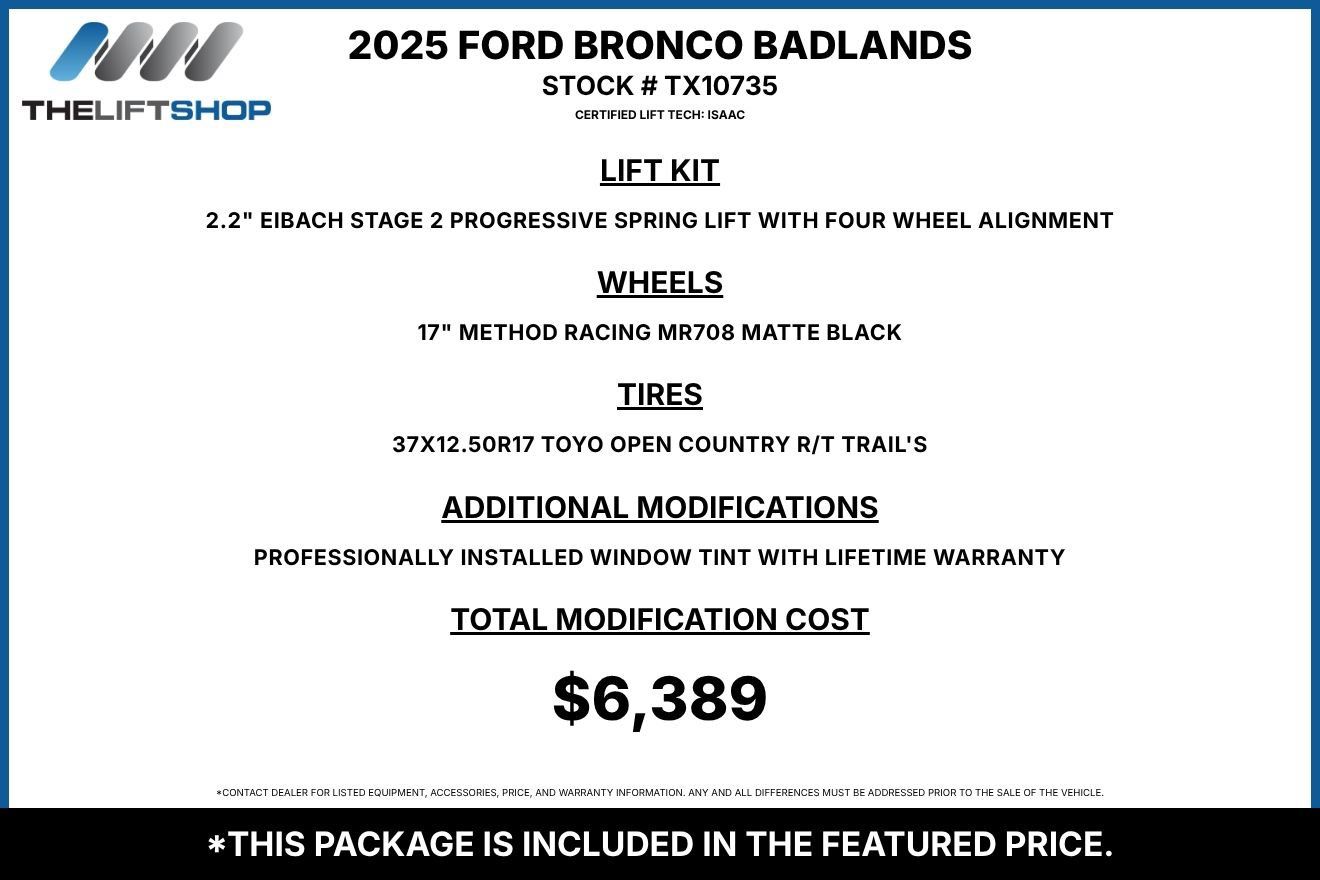 Used 2025 Ford Bronco Badlands AWD/4WD image 2