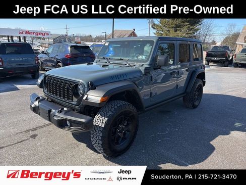 Certified 2025 Jeep Wrangler Unlimited Sport S 4xe image 1