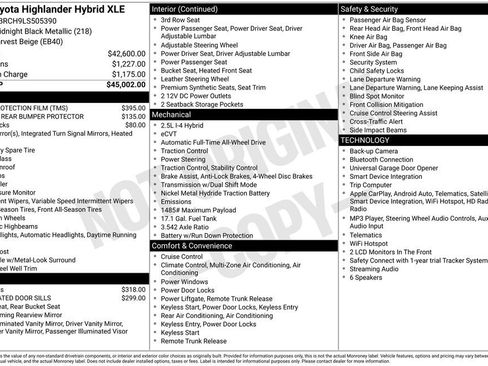 Used 2020 Toyota Highlander XLE AWD/4WD image 17